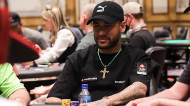 Neymar lors d'un tournoi de poker à Las Vegas en juin 2022