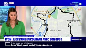 Lyon: il dessine en courant avec son GPS