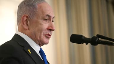Benjamin Netanyahu participe à une conférence de presse avec Donald Trump dans la salle à manger d'État de la Maison Blanche à Washington, DC, le 29 septembre 2025. 