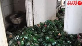 Un appartement rempli de canettes de bière