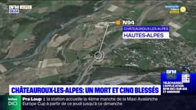 Hautes-Alpes: un mort et cinq blessés dans un accident à Châteauroux-les-Alpes