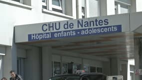L'entrée des services pédiatriques du CHU de Nantes, en Loire-Atlantique. 