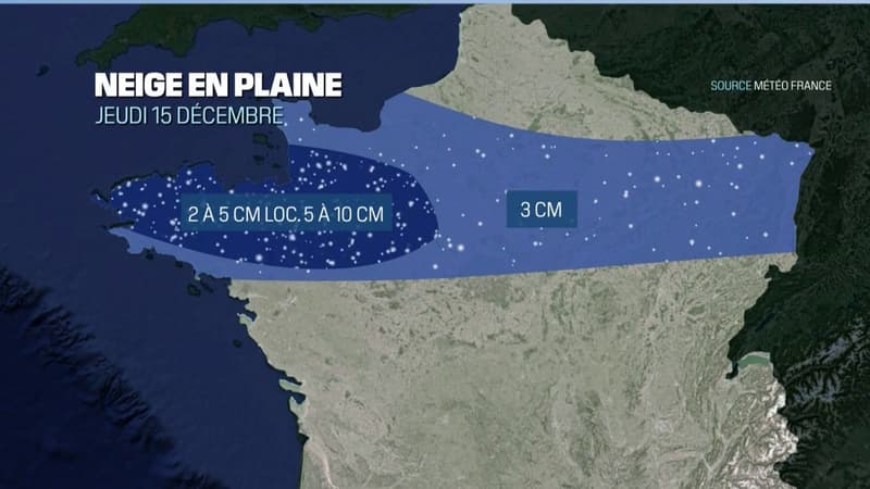 Rennes, Paris, Strasbourg... Où va-t-il neiger dans les prochains jours?