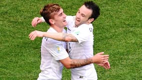 Antoine Griezmann et Mathieu Valbuena