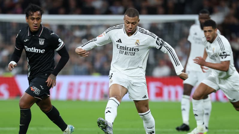 Kylian Mbappé lors de Real Madrid-Leganes, le 29 mars 2025.