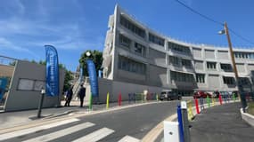 L'école Saint-Louis-Gare dans le 15e arrondissement de Marseille (Bouches-du-Rhône), le samedi 24 mai 2025 lors de son inauguration officielle.