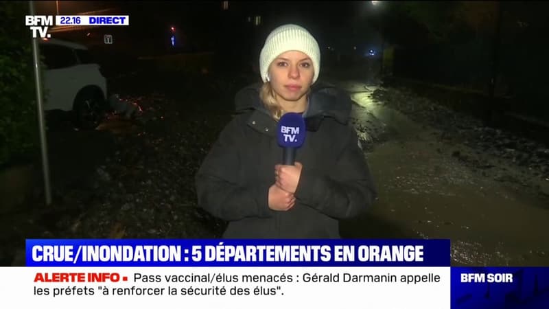 Isère: la ville de Crolles face aux inondations