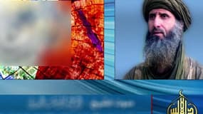 Capture de la vidéo mise en ligne mardi, montrant Abou Obeida Youssef Al-Annabi et des slogans islamistes (floutés par la rédaction)..