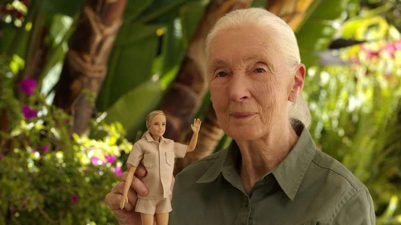 Jane Goodall et sa Barbie