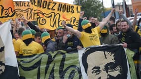 Les supporters du FC Nantes avant le dernier match de Ligue 1, le 23 mai