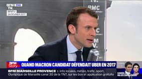 Quand le candidat Emmanuel Macron défendait Uber en 2017