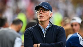 Laurent Blanc lors du match Lyon-Reims (3-0), le 27 mai 2023