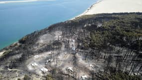 Le feu de la Teste-de-Buch en Gironde, le 19 juillet 2022.