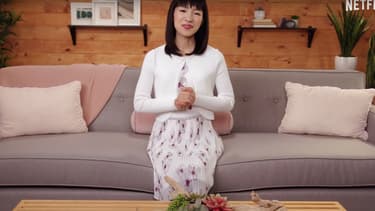 Marie Kondo dans le programme que lui consacre Netflix.