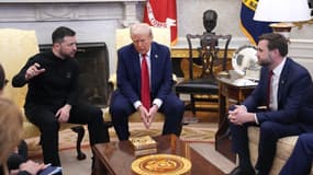 Volodymyr Zelensky, Donald Trump et JD Vance à la Maison-Blanche le 28 février 2025