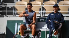 Rafael Nadal et Carlos Moya, à Roland-Garros