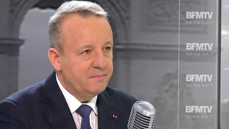 Le général Olivier de Bavinchove sur le plateau de BFMTV-RMC, le 30 janvier 2015.