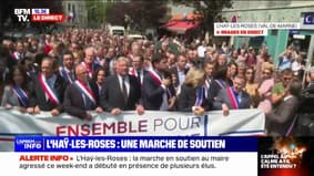 La Marseillaise retentit dans la manifestation en soutien à Vincent Jeanbrun, maire de L'Haÿ-les-Roses