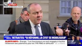 Laurent Berger (CFDT): "La réforme des retraites rendra le système plus injuste"