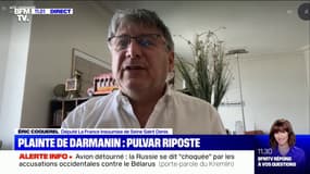 Plainte de Gérald Darmanin: Éric Coquerel "exprime sa solidarité" à Audrey Pulvar