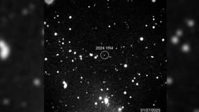 L'astéroïde YR4, découvert en décembre 2024 depuis un télescope situé au Chili, 27 janvier 2025
