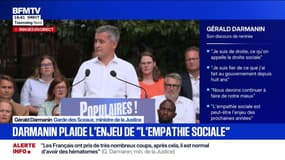 Gérald Darmanin: "Lundi 8 septembre, il faut que les forces politiques ne nuisent pas à la France"
