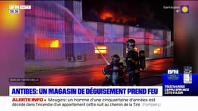 Antibes: un magasin de déguisement touché par un important incendie