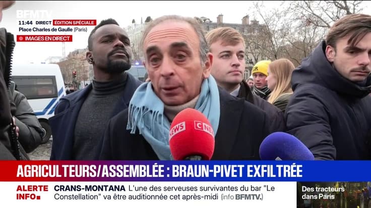 Colère des agriculteurs: "Je viens dire que je les soutiens", affirme Éric Zemmour
