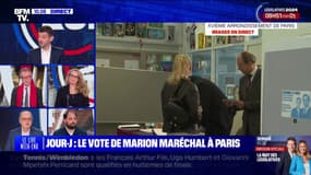 Législatives: Marion Maréchal a voté à Paris 