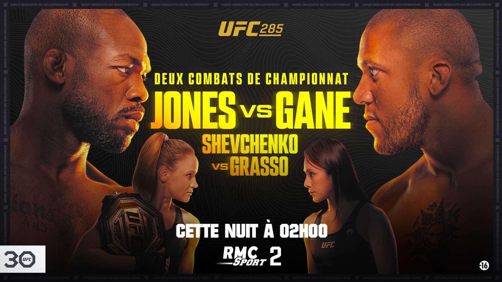 Toile D'art UFC 285 Jones Vs Gane édition Spéciale Avec Boîte Et Certificat