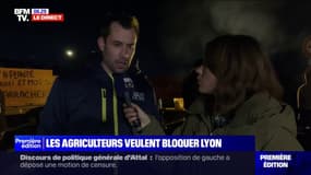 Lyon: "On a besoin de concret pour pouvoir lever les barrages" prévient cet agriculteur 