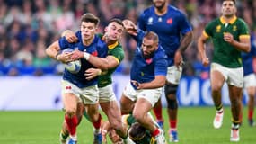 Matthieu Jalibert face à l'Afrique du Sud en quart de finale de Coupe du monde