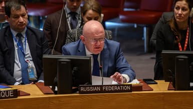 L'ambassadeur russe à l'ONU Vassili Nebenzia, le 8 février 2023.