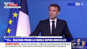 Emmanuel Macron: "Nous avons appelé le président Zelensky pour lui réaffirmer notre soutien"