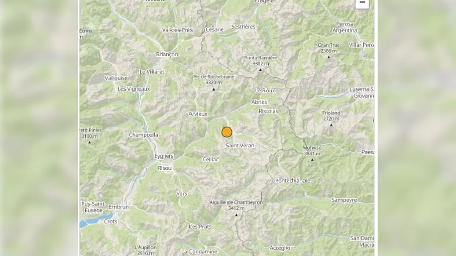 L'épicentre du séisme dit "faible qui a eu lieu ce mercredi 31 janvier 2024 dans le Queyras se situe entre Molines-en-Queyras et Saint-Véran. L'épicentre du séisme dit "faible qui a eu lieu ce mercredi 31 janvier 2024 dans le Queyras se situe entre Molines-en-Queyras et Saint-Véran.