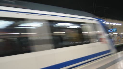 Une rame du métro de Madrid