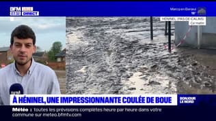 Pas-de-Calais: une impressionnante coulée de boue à Héninel lors des orages