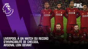 Premier League : Liverpool à un match du record d'invincibilité de Chelsea, Arsenal loin devant