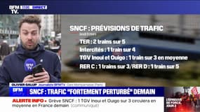 SNCF: trafic "fortement perturbé" avec 1 TGV sur 3 ce jeudi