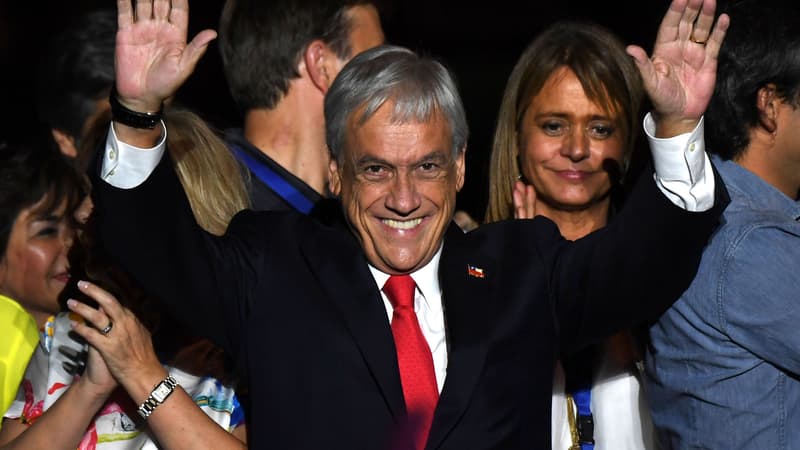 Sebastian Pinera au soir de sa victoire, le 17 décembre.