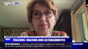 Policier en détention provisoire à Marseille: "Le fait que le directeur de la police défende ses hommes n'est pas choquant en soi", pour Annie Genevard (LR)