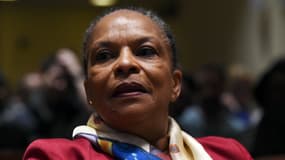 Christiane Taubira au campus de l'université de New York, le 29 janvier 2016.