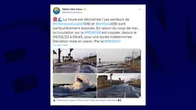 La houle est importante ce lundi dans les Alpes-Maritimes.