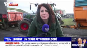 Colère des agriculteurs: un dépôt pétrolier bloqué à Lorient