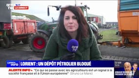 Colère des agriculteurs: un dépôt pétrolier bloqué à Lorient