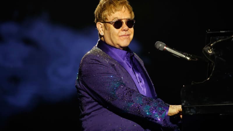 Elton John en concert en Israël, le 26 mai 2016