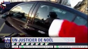 Délit de fuite : la folle course poursuite d’un père Noël à moto pour faire arrêter une voiture 