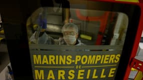 Les marins pompiers de Marseille en intervention. (Illustration)