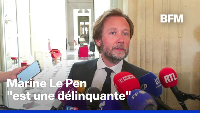 Procès en appel du RN: Marine Le Pen "est une délinquante", estime le socialiste Boris Vallaud