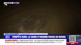 Dépression Kirk: la commune de Pommeuse (Seine-et-Marne) inondée par la crue de la rivière du Grand-Morin
